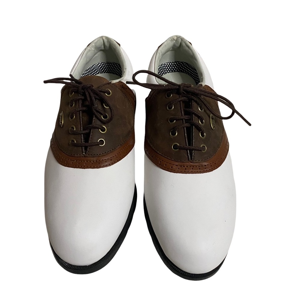 Classic Women's Athletic Shoes - White and Brown